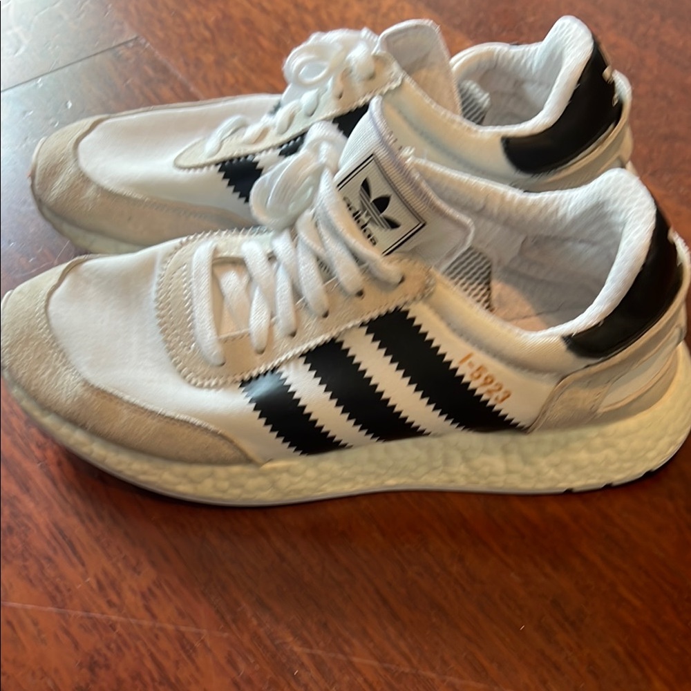 Adidas I-5923  White and Black Sneakers